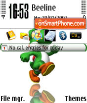 Yoshi tema screenshot