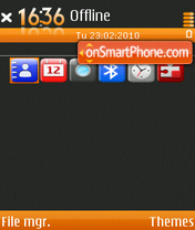 Maemo 3rd iconsmo es el tema de pantalla