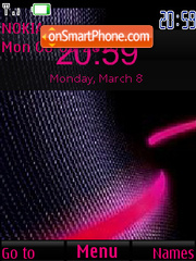 Black Pink SWF theme screenshot