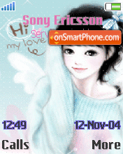 Blue Girl tema screenshot