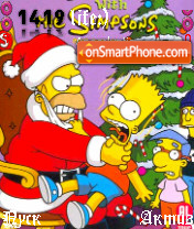 Santa Homer es el tema de pantalla