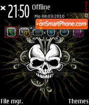 Skulls v5 tema screenshot