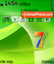 Скриншот темы Windows7 green