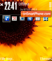 Sunflower fuR es el tema de pantalla