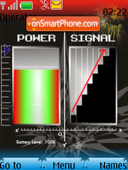 Скриншот темы Battery & Signal Updater SWF