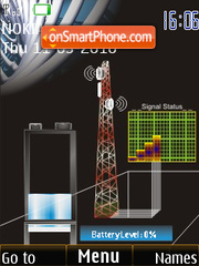 Capture d'écran Pole Signal & Battery Updater SWF thème