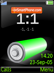 Capture d'écran Battery thème
