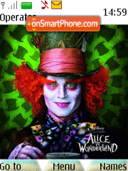 Alice In Wonderland 01 es el tema de pantalla