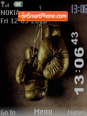 Boxing SWF Clock tema screenshot