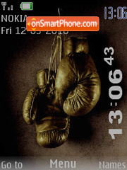 Boxing SWF Clock es el tema de pantalla