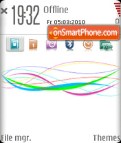Vodafone Shiny tema screenshot