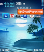 Tropic Night 02 tema screenshot