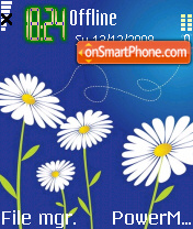 White Flower 02 tema screenshot