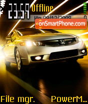 Super Car Honda tema screenshot