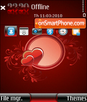 Valentine 2018 tema screenshot