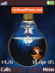 Aquarium Lamp Animated tema screenshot