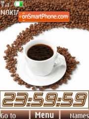 Coffee clock,an tema screenshot