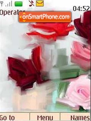 Abstract roses theme screenshot