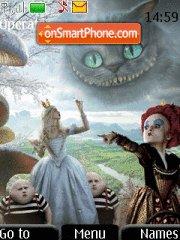 Скриншот темы Alice In Wonderland 03