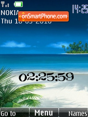 Beach Paradise theme screenshot