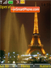 Скриншот темы Eiffel Tower 08