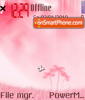 Capture d'écran Floral Pink thème