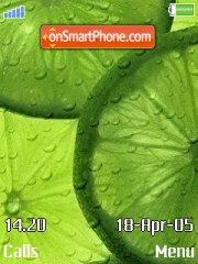 Green fruit tema screenshot