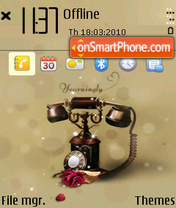 Retro telephone (Q1) theme screenshot