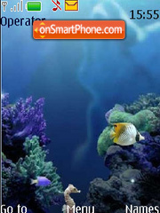 Скриншот темы Mobile Aquarium anim Fl 3.0
