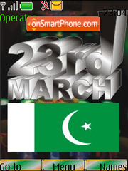 23 March Pakistan es el tema de pantalla