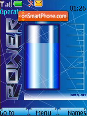 Скриншот темы Blue Battery Updater SWF