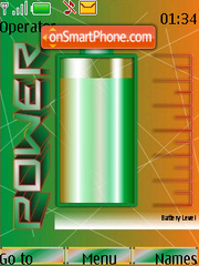 Green SWF Battery Updater Theme-Screenshot