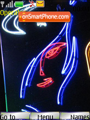Capture d'écran Neon Girl thème