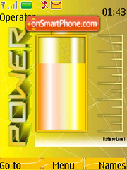 Скриншот темы Yellow SWF Battery Updater