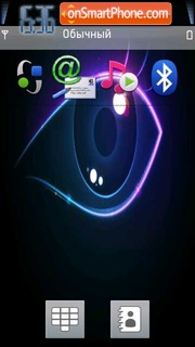 Neon Eye 01 tema screenshot