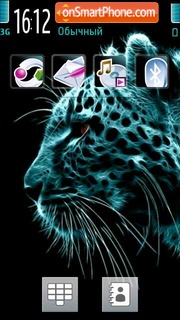 Neon Tiger tema screenshot