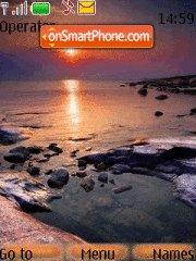 Ocean Sunset tema screenshot