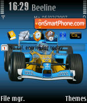 Capture d'écran Renault Team thème