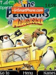 Скриншот темы Madagascar Penguins