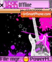 Guitar In Metalic tema screenshot