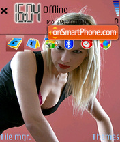 Girl-Blonde theme screenshot