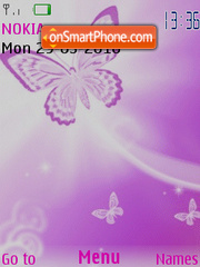 Luz de mariposa theme screenshot