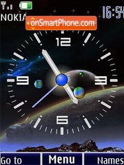 Analog clock 24wallp2 animated es el tema de pantalla