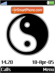 Black White Ying Yang es el tema de pantalla