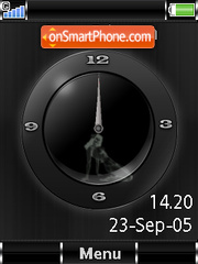 SWF Analogue Clock+Mmedia es el tema de pantalla