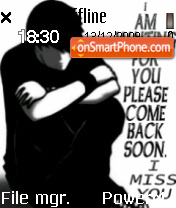 Waiting 4u I Miss U Theme-Screenshot