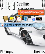 Capture d'écran Porsche Cayman thème