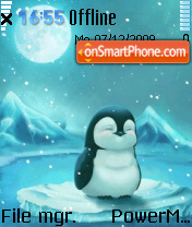 Скриншот темы Cute Penguin 02