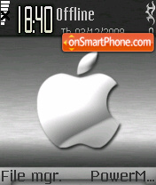 Silver Apple 01 tema screenshot