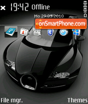 Bugatti veyron 10 es el tema de pantalla